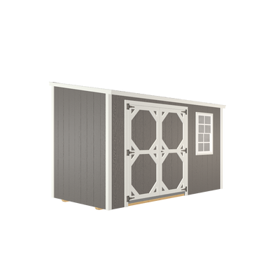 6x12 Lean-To with LP Smart Siding and Shingle Roof -  809 C