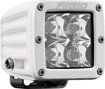 RIGID D-Series PRO LED Light, Spot Optic, Surface Mount, White Housing, Single