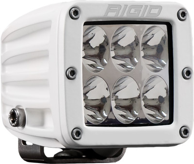 RIGID D-Series PRO Light, Driving Optic, Surface Mount, White Housing, Single