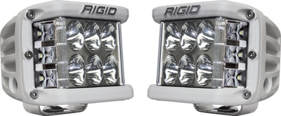 RIGID D-SS PRO Side Shooter, Driving Optic, Surface Mount, White Housing, Pair