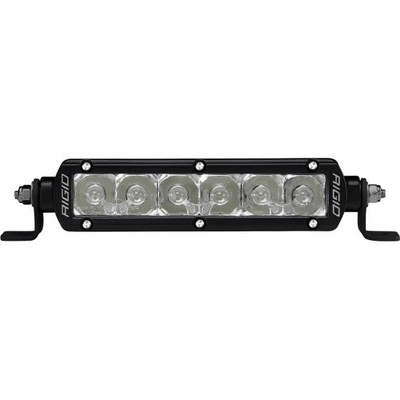 RIGID SR-Series LED Light, E-Mark Certified, Spot Optic, 6 Inch, Black Housing