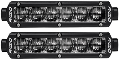 RIGID SR-Series DOT/SAE J583 6 Inch White LED Fog Light, PAIR