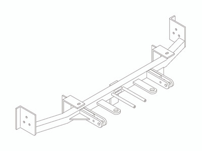Tow Bar Base Plate, Honda Accord 4 & 6 Cyl. BX2219