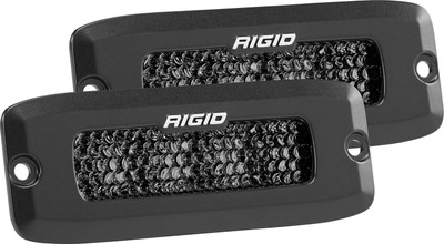 RIGID SR-Q Series PRO Midnight Edition, Spot Diffused, Flush Mount, Pair