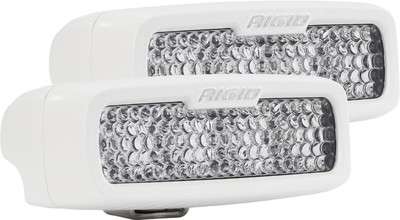 RIGID SR-Q Series PRO, Flood Diffused, Surface Mount, White Housing, PAIR