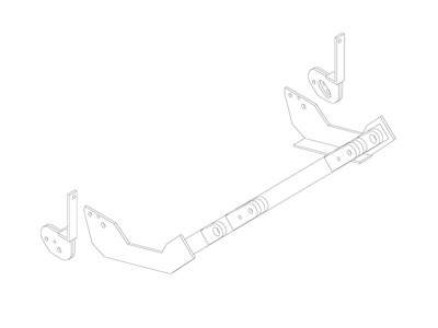 Tow Bar Base Plate, Metro/Swift BX3506