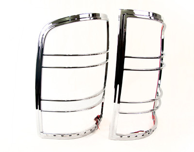 RS-0713GMC-TLB - 07-13 GMC Sierra LED Taillight Bezel w/ Brake/Running Lights (Chrome)