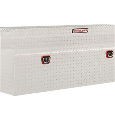 Saddle Box; Aluminum; Full Deep; Gloss Black; 14.2 cu ft; 123-5-03