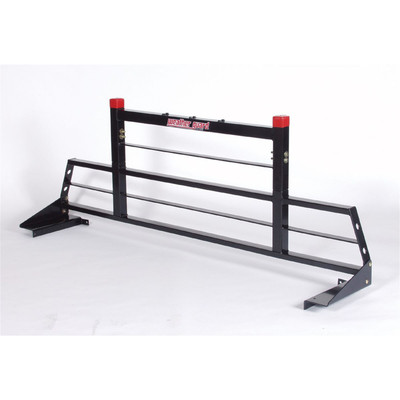 Heavy Duty Cab Protector; Height 4 in.; Length 71 in.; Width 26.38 in.; Black Color; Steel; Powder Coat Finish; Bed Rail Mounting Method; 1908 Heavy Duty Cab Protector; Height 4 in.; Length 71 in.; Width 26.38 in.; Black Color; Steel; Powder Coat Finish; Bed Rail Mounting Method; 1908