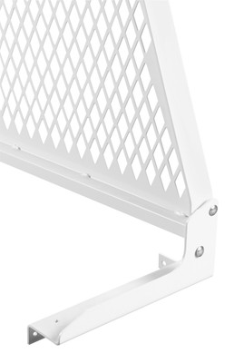 Cab Protector Mounting Kit; Height 13 in.; Length 11 in.; Width 5 in.; Inner Bed Width 61.5-62 in.; Steel; White Color; 1912-3-02