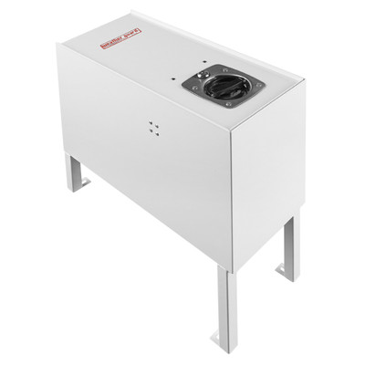 Cab Command Center File Boxes; 2.1 ft.; Depth 20 in.; Height 20 in.; Width 7 in.; White; Steel; Cab Mounting Location; Powder Coat Finish; 9010-3-01