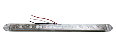 RS-17-CLEAR - 17in Screw Mount Hi-Power 9-LED Tail/Brake Light (Red w/ Clear Lens)