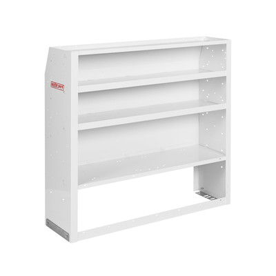Welded Shelf Unit; Includes 4 shelves; 5.5 ft.; Depth 14 in.; Height 42 in.; Width 42 in.; White; Steel; 4 Shelves; Shelf Depth 1-1/2 in.; 9400-3-01 Welded Shelf Unit; Includes 4 shelves; 5.5 ft.; Depth 14 in.; Height 42 in.; Width 42 in.; White; Steel; 4 Shelves; Shelf Depth 1-1/2 in.; 9400-3-01