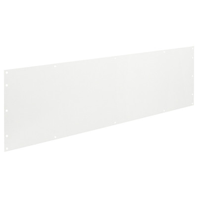 Accessory Panel Unit; Back; 0.2 ft.; Depth 0.63 in.; Height 7.75 in.; Width 52 in.; White; Steel; Powder Coat Finish; 9605-3-02 Accessory Panel Unit; Back; 0.2 ft.; Depth 0.63 in.; Height 7.75 in.; Width 52 in.; White; Steel; Powder Coat Finish; 9605-3-02