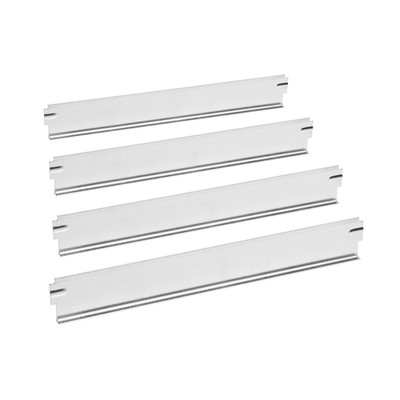 Shelf Divider Set; 0.1 ft.; Depth 0.125 in.; Height 2.5 in.; Width 10 in.; Gray; Steel; Adjustable; 9820 Shelf Divider Set; 0.1 ft.; Depth 0.125 in.; Height 2.5 in.; Width 10 in.; Gray; Steel; Adjustable; 9820
