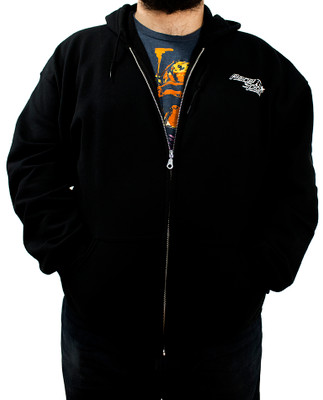 RS343BM - Men's Race Sport Heavy Blend Full-Zip Hooded Sweatshirt (Black) (M) RS343BM - Men's Race Sport Heavy Blend Full-Zip Hooded Sweatshirt (Black) (M)