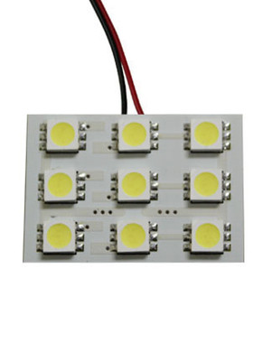 RS-5050-9DOME-R - 9 Chip 5050 LED Dome Panel (Red) (Each)