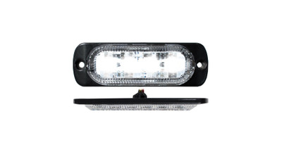 RS70014W - 4-LED Ultra Slim Flush Mount 19-Flash Pattern Strobe Marker (White)