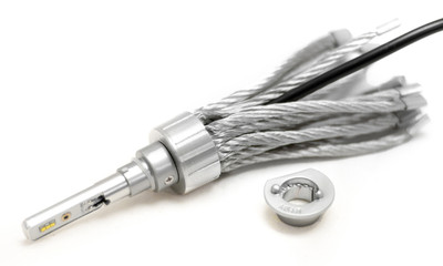 H1-G4LED - H1 GEN4 LED Headlight Kit w/ 360 Clockable Base & Copper Rope Heatsink