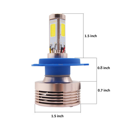H4LED4S - H4 4-Sided LED Headlight Conversion Kit - Projector Compliant