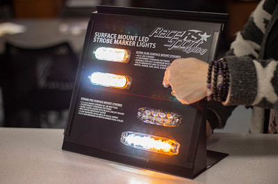 RS5ACS-4D - Strobe PRO Series Professional 5-Axis Counter/Slatwall Retail Display (Powered)