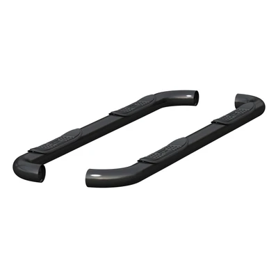 3 Round Black Stainless Side Bars, Select Silverado, Sierra 1500, 2500, 3500 HD 214009