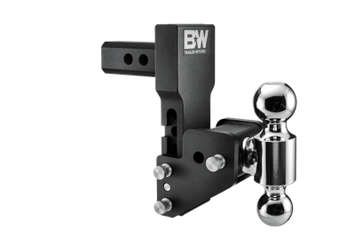 B&W Trailer Hitches TS10033BB Double Ball Hitch – 2-5/16" & 2" Class IV Adjustable Tow & Stow
