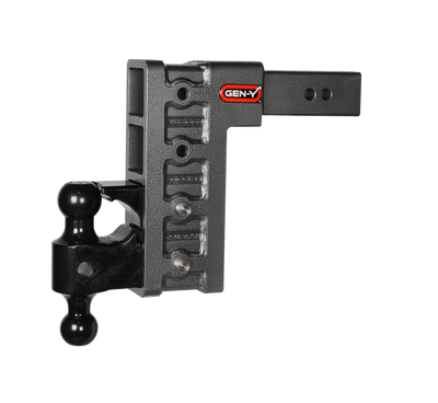 GEN-Y Hitch 2.5" Shank 9" Drop 3K TW 21K Hitch & Versa-Ball & Pintle Lock - GH-624