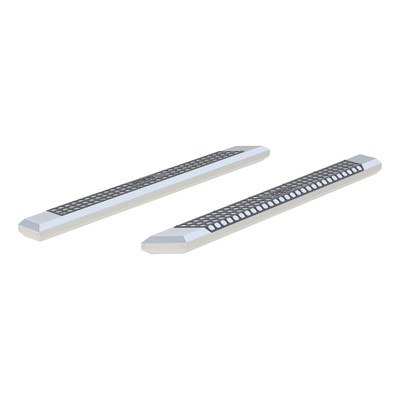 AdvantEDGE 5-1/2" x 75" Chrome Aluminum Side Bars (No Brackets) 2055875