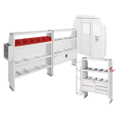 Weather Guard Model 600-8440X Commercial Shelving Van Package