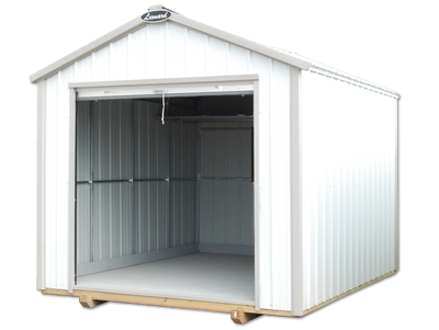 10x12 Gable Roof Steel Shed for Golf Cart Storage - 172