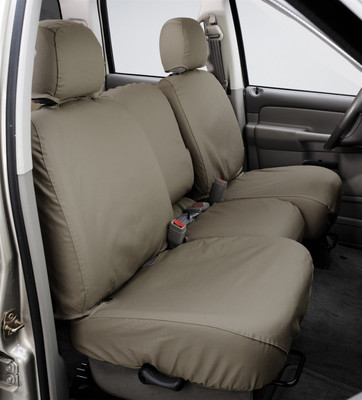 Polycotton SeatSaver Custom Second Row Seat Covers - Wet Sand SS8432PCSA
