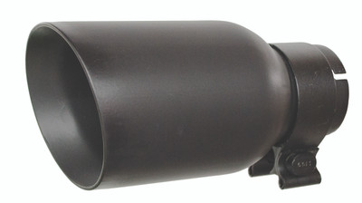 Go Rhino - GRT21248FB - Textured black powder coated Stainless Steel Exhaust Tip