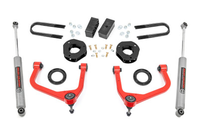 3.5 Inch Lift Kit | Mono Leaf Rear | GMC Sierra 1500 2WD/4WD (2019-2024) 28830RED