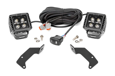LED Light Kit | Cage Mount | 2 Black Pair | White DRL | CFMOTO UFORCE 1000 96104