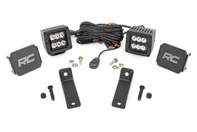 LED Light | Rear Mount | 2 Black Pair | Flood | Can-Am Maverick Sport 97082