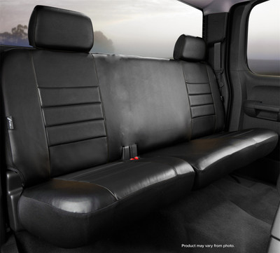 SL Rear Seat Cover Solid Backrest, Split Cushion 60/40 SL65-3 BLK/BLK