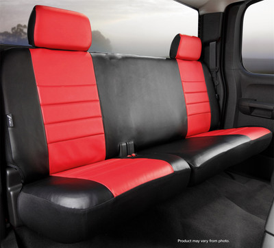 SL Rear Seat Cover Solid Backrest, Split Cushion 60/40 SL65-30 RED