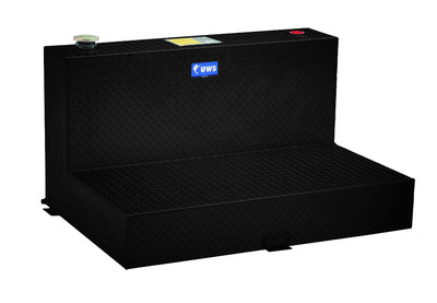 UWS Aluminum Transfer Tank 50 Gallon L-Tank Black TT-50-L-T/P-BLK UWS Aluminum Transfer Tank 50 Gallon L-Tank Black TT-50-L-T/P-BLK