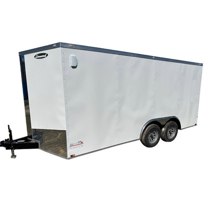 8.5x20 Tandem Axle Enclosed Cargo Trailer – V-Nose, Ramp Door w/ Beaver Tail, LED Lighting - 270VE