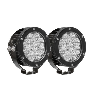 LED Auxiliary Light 4.75 inch Round Flood with 3W Osram (Set of 2) 09-12007B-PR
