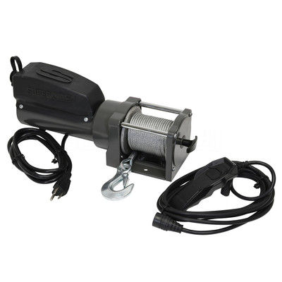 AC 1,500 lbs. Winch, 1.1 HP 120V AC permanent magnetic motor 1715001
