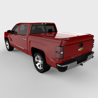 UnderCover LUX 2014-2015 Chevrolet Silverado 5' 9 Bed Crew/Ext Cab 74(GCN)(WA9260)-Victory Red UC1116L-74