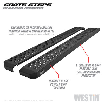 Grate Steps Running Boards Textured Black 27-74705