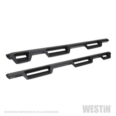 HDX Drop Wheel-to-Wheel Nerf Step Bars Textured Black 56-534685