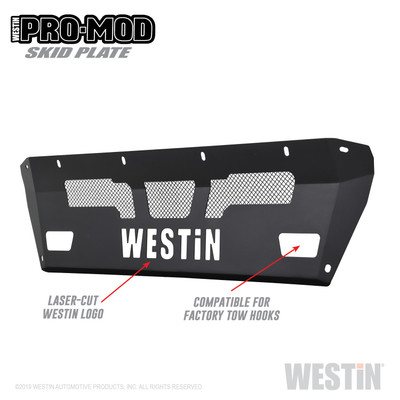 Pro-Mod Skid Plate Textured Black 58-71165