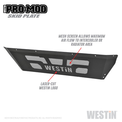 Pro-Mod Skid Plate Textured Black 58-71195
