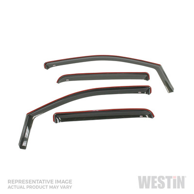 In Channel Wind Deflector 4pc Smoke 72-43489