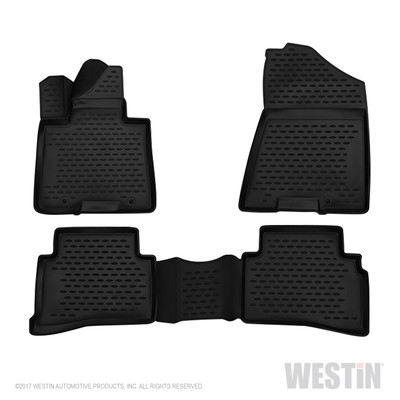Profile Floor Liners Front & 2nd Row Black 74-22-51051