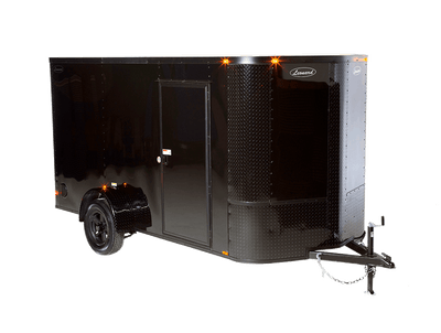 6x12 V-Nose Enclosed Cargo Trailer – Ramp Door, 6'3" Interior Height, All-Tubular Frame - 155VBO